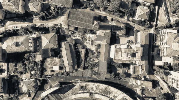 Overhead view of Pisan Homes, Tuscany, Italy
