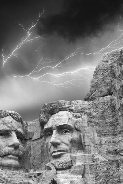 Storm above Mount Rushmore