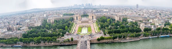 Paris. Panoramic aerial view of Trocadero Gardens