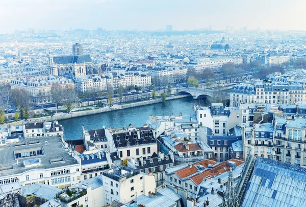 Beautiful city Paris aerial view