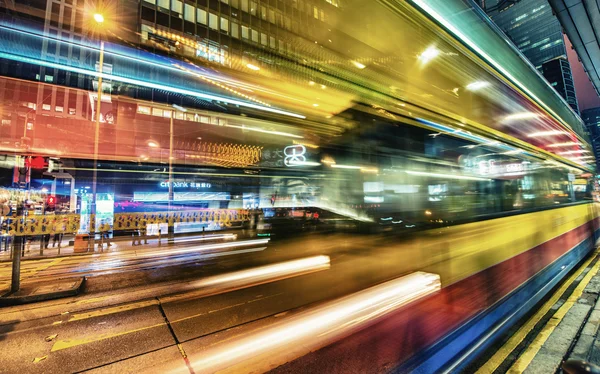 Traffic light trails in Hong Kong