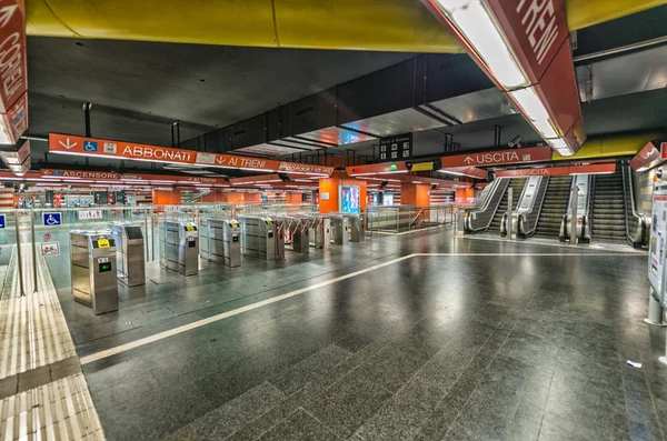ROME - MAY 20, 2014: Interior of city subway. The city is visite