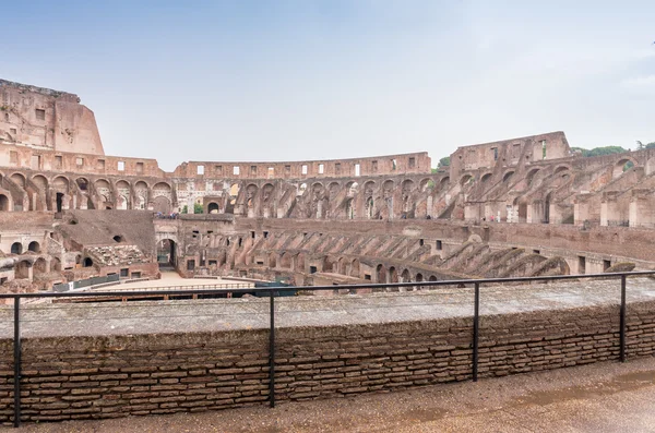 ROME - JUNE 14, 2014: Roman Colosseum interior. Interior gallery