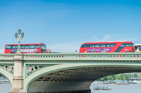 Traffic  on Westminster Bridge, London