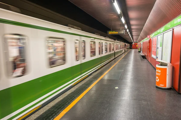 Metro station in Milan