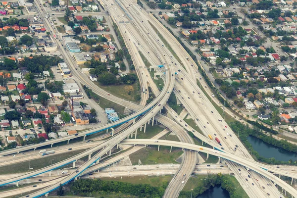 Road intersections, view from above