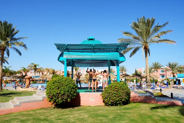 SHARM EL SHEIKH, EGYPT -  NOVEMBER 29: The tourists are on vacation at popular hotel on November 29, 2012 in Sharm el Sheikh, Egypt. Up to 12 million tourists have visited Egypt in year 2012.