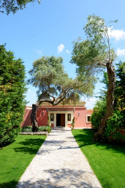 The modern villa at luxury hotel, Corfu, Greece