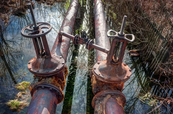 Repair broken old rusty pipes.