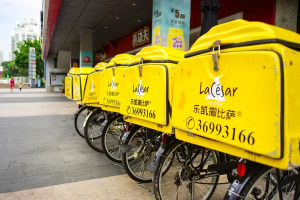 Delivery bicycles of LaCesar pizzeria