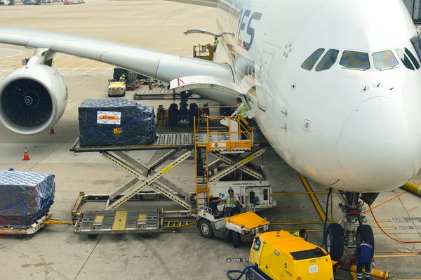 The Airbus A380 of Singapore Airlines