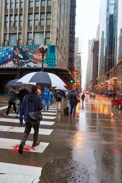 Street of Chicago at daytime