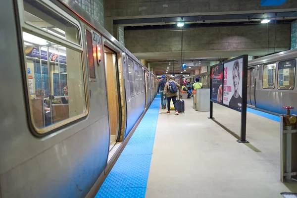 Subway station in Chicago