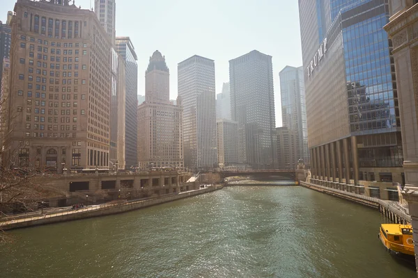 Chicago River in the daytime.