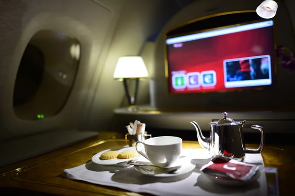 Emirates first class interior.