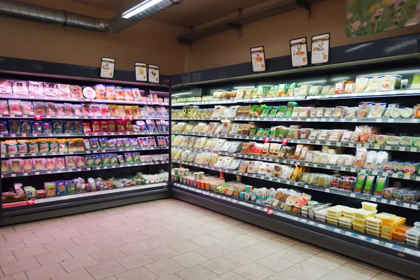 Supermarket interior in Bonn