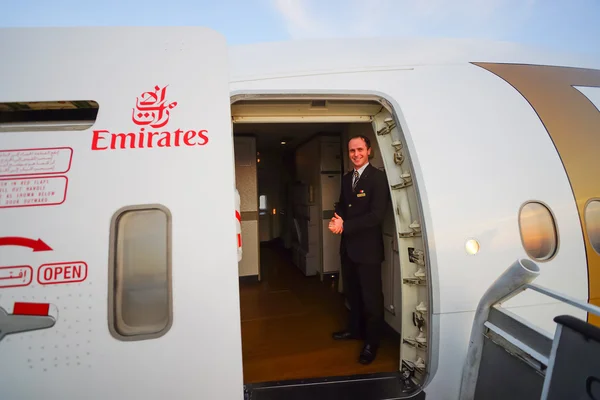 Emirates crew member