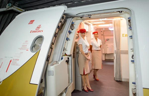 Emirates crew members