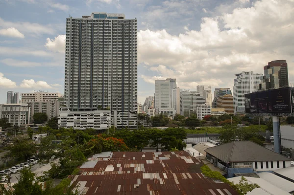 View on Bangkok from City Line Train