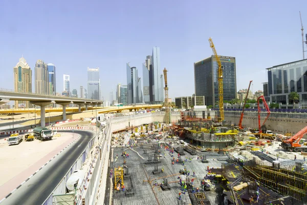 Construction activity in Dubai