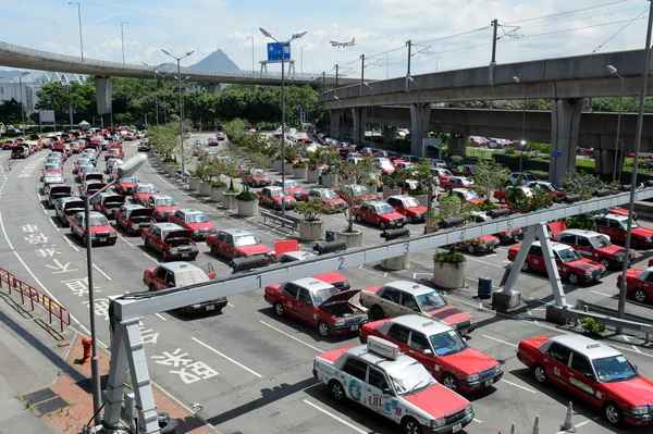 Taxi cars in Hong Kong  Airport.