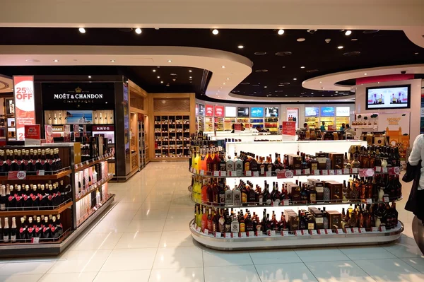 The Dubai duty-free shopping area interior