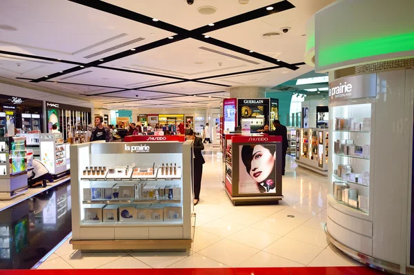 The Dubai duty-free shopping area interior