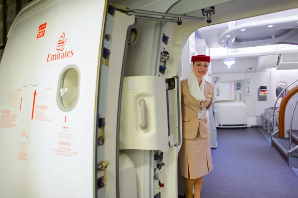 Emirates Airbus crew member