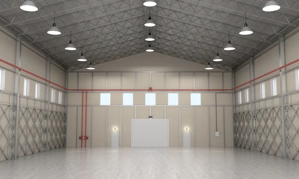 Interior storage space. 3D illustration