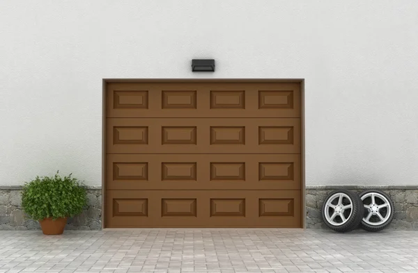 Garage doors. Garage concept.