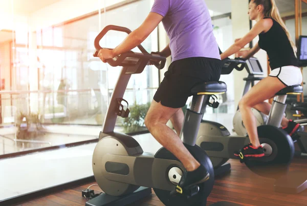 Healthy couple in a sport centre