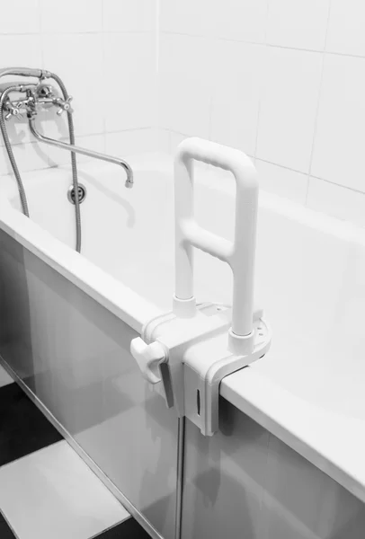 Handrail for disabled people in bathroom