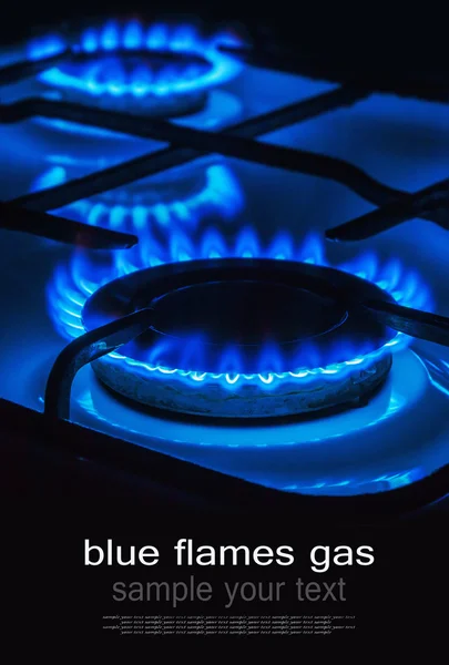 Burning blue gas