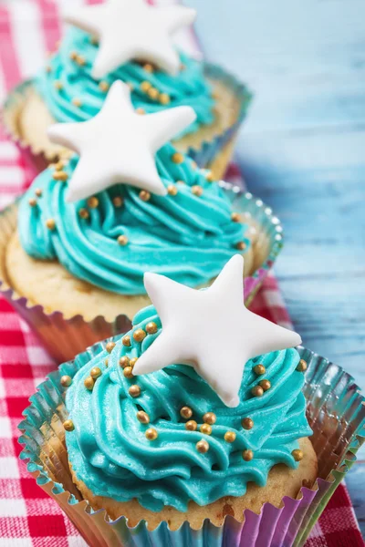 Christmas cupcakes with a stars