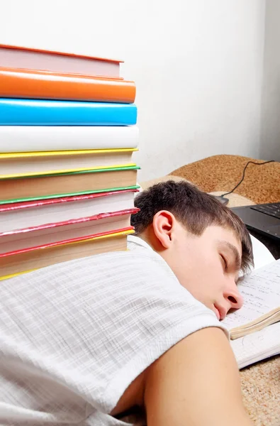 Tired Student sleeping