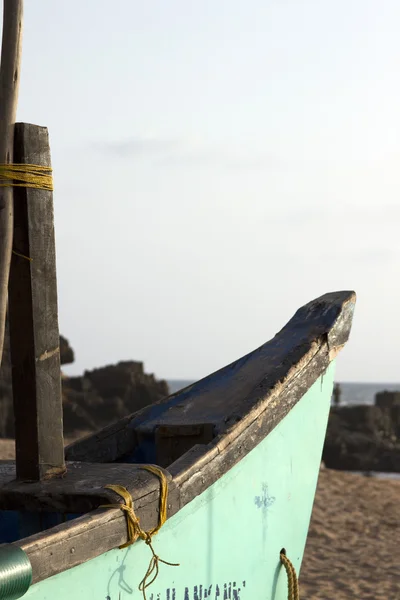 The parking of the old cargo ships stand. Cemetery of the old ships India, Goa.