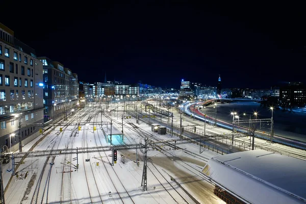 Railway Station in Winter