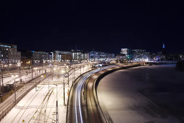 Railway Station in Winter