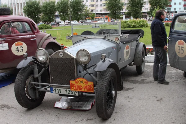 PERM, RUSSIA - JUNE 29: Rally of retro-cars Peking-Paris 2016 ,