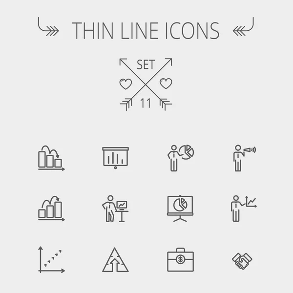 Business thin line icon