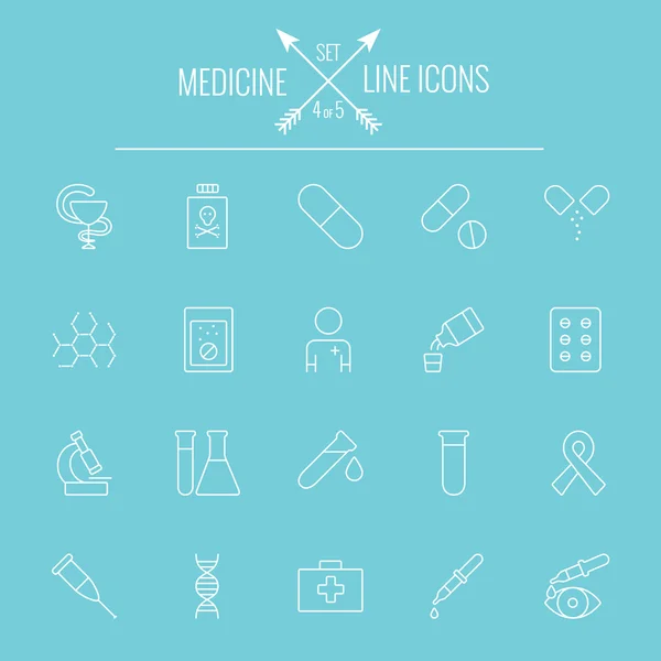 Medicine icon set.