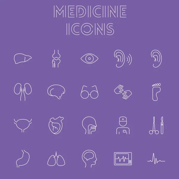 Medicine icon set.