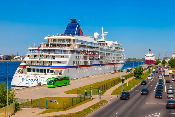 Modern cruise liner ship 