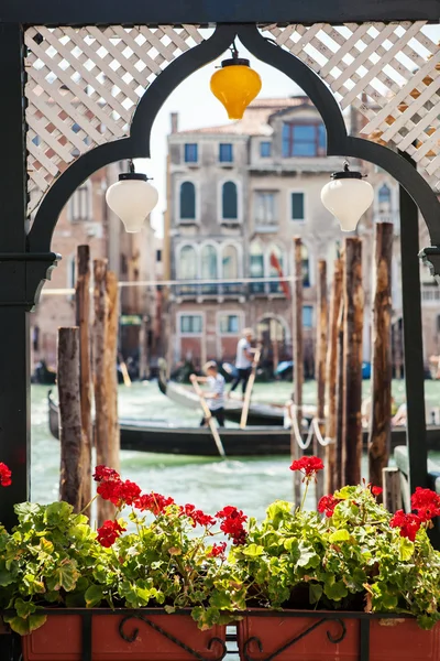 Venice canal scene in Italy