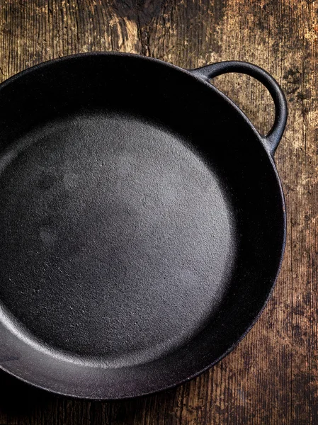Empty black cooking pan