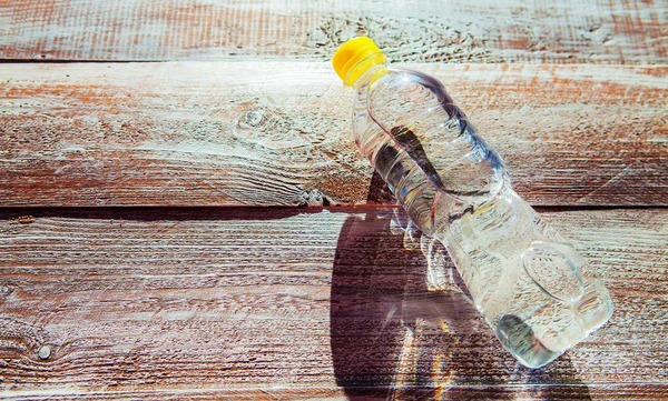 Plastic bottle with water