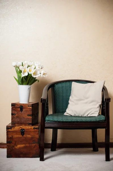 Home interior, vintage chair