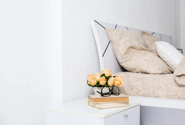 Bright white bedroom