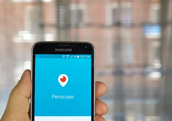 Periscope application on a cell phone