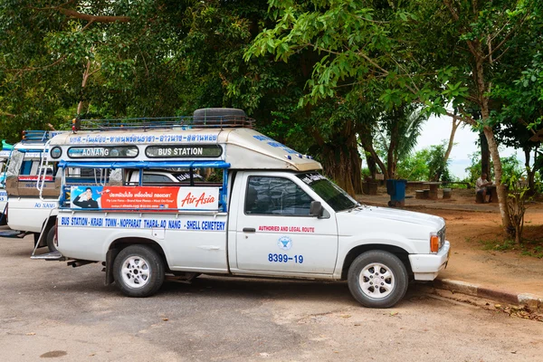 Taxi waiting for tourists